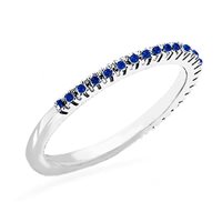 Anello Stevanella Gioielli Donna in Oro bianco Zaffiro AN-900M-P-7 - AN-900M-P-7
